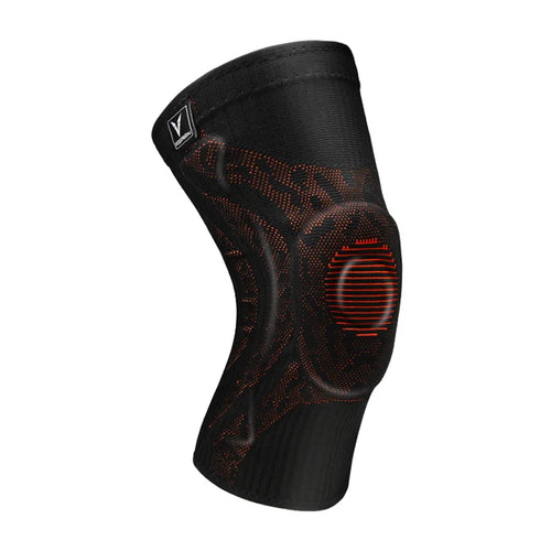 Genouillère de compression Noir et Rouge