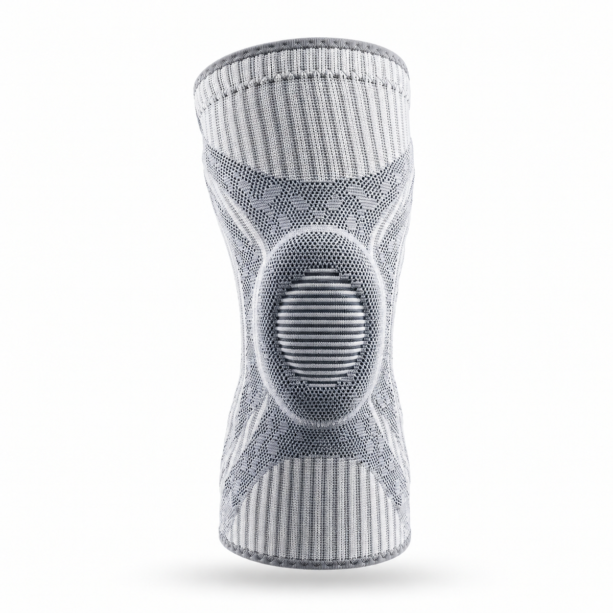 Genouillère de compression Gris clair, vue de face