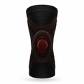 Genouillère de compression Noir et Rouge, vue de face
