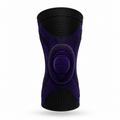 Genouillère de compression Noir et Violet, vue de face