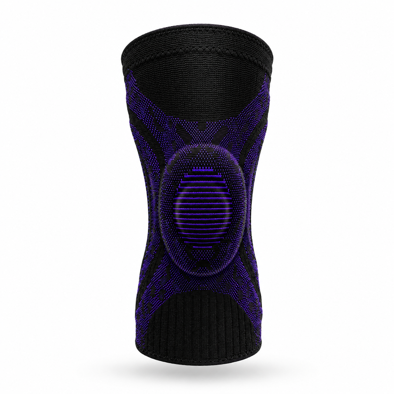 Genouillère de Compression Noir et Violet